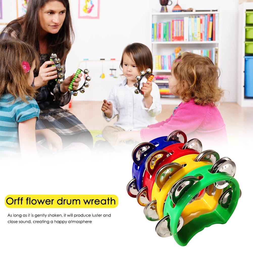 Musical Instrument Kids - กระดิ่งกลอง 4 ชิ้น เครื่องดนตรีสำหรับงานปาร์ตี้ เกมเด็ก