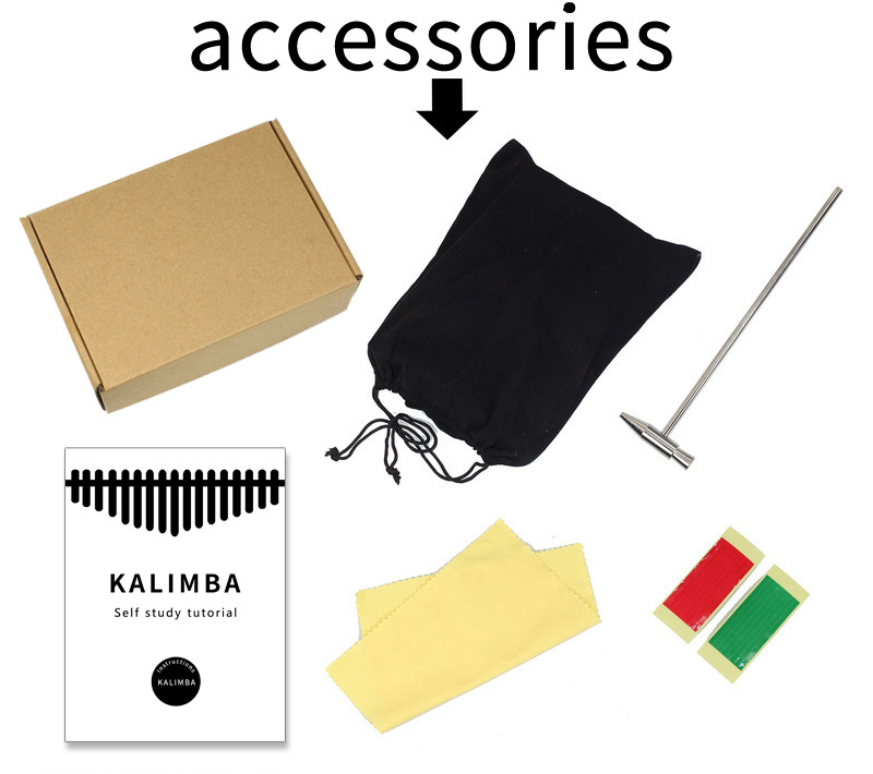 สีสัน21 Key Kalimba เด็กการ์ตู - Musical Instrument Kids บทวิจารณ์และราคา