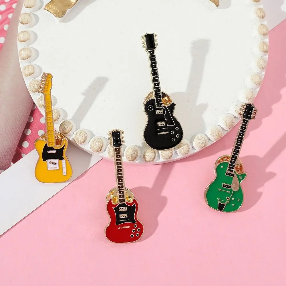 เข็มกลัดรูปกีตาร์โลหะเคลือบแบบ - Musical Instrument Symbols บทวิจารณ์และราคา