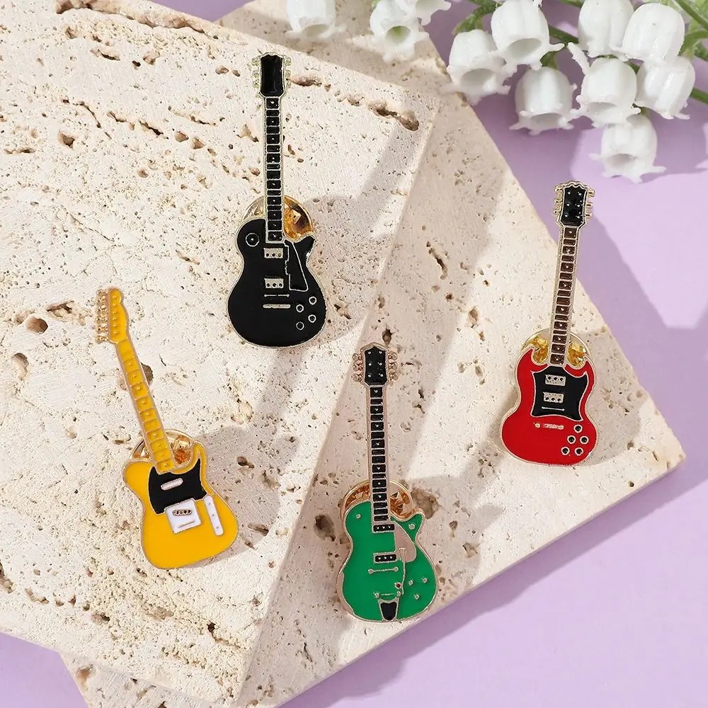 เข็มกลัดรูปกีตาร์โลหะเคลือบแบบ - Musical Instrument Symbols บทวิจารณ์และราคา