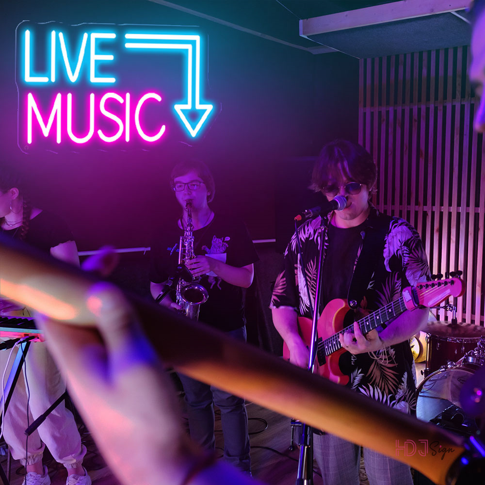 การแสดงดนตรีสดป้ายไฟนีออน LED  - Musical Instrument Sign บทวิจารณ์และราคา