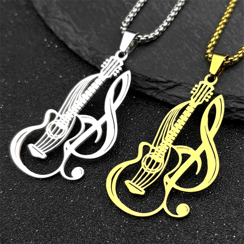 Hiphop กีตาร์ไฟฟ้าเพลงสร้อยคอจ - Musical Instrument Symbols บทวิจารณ์และราคา