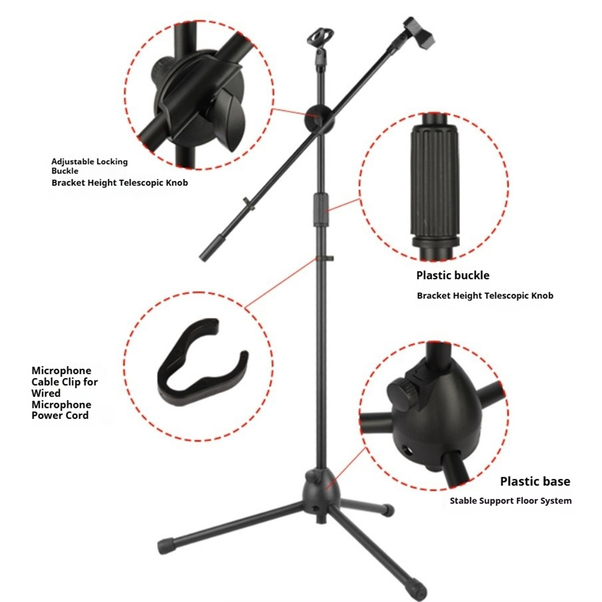 ขาตั้งไมโครโฟนแบบตั้งพื้นพร้อม - A Musical Instrument You Shake บทวิจารณ์และราคา