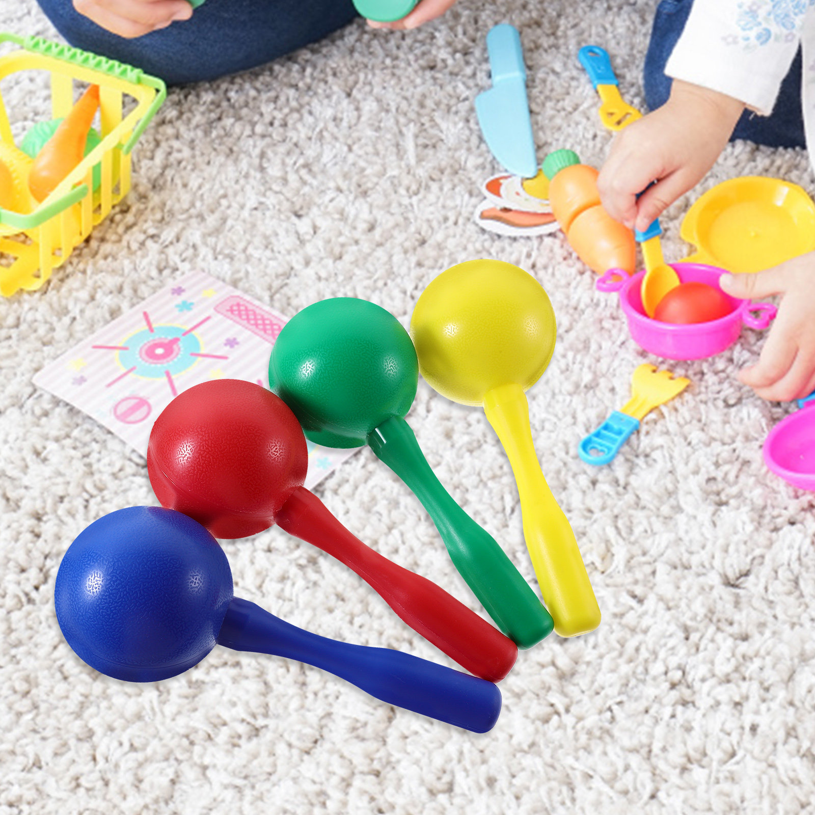 มาราคาสสำหรับเด็ก 8 ชิ้น เครื่ - A Musical Instrument You Shake บทวิจารณ์และราคา