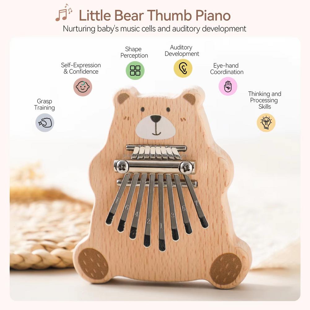 คาลิมบาขนาดเล็ก 8 คีย์ แบบพกพา - Musical Instrument Kids บทวิจารณ์และราคา