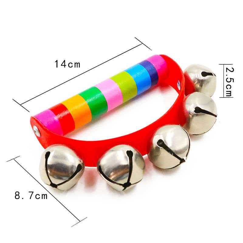 กระดิ่งมือรูปสายรุ้ง ด้ามจับไม - A Musical Instrument You Shake บทวิจารณ์และราคา
