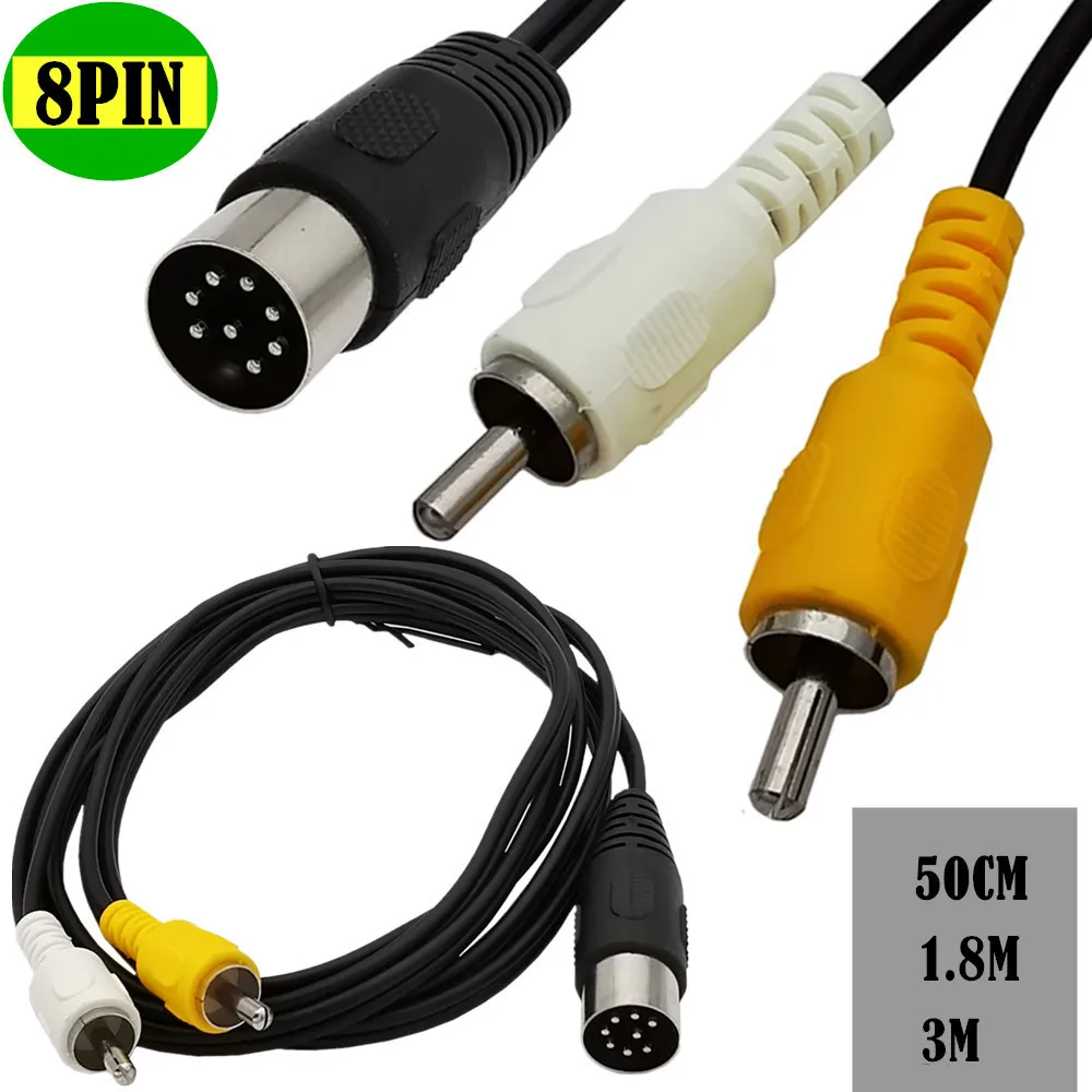 DIN สายเคเบิล8ขาเป็น2RCA 8Pin  - Musical Instrument Symbols บทวิจารณ์และราคา