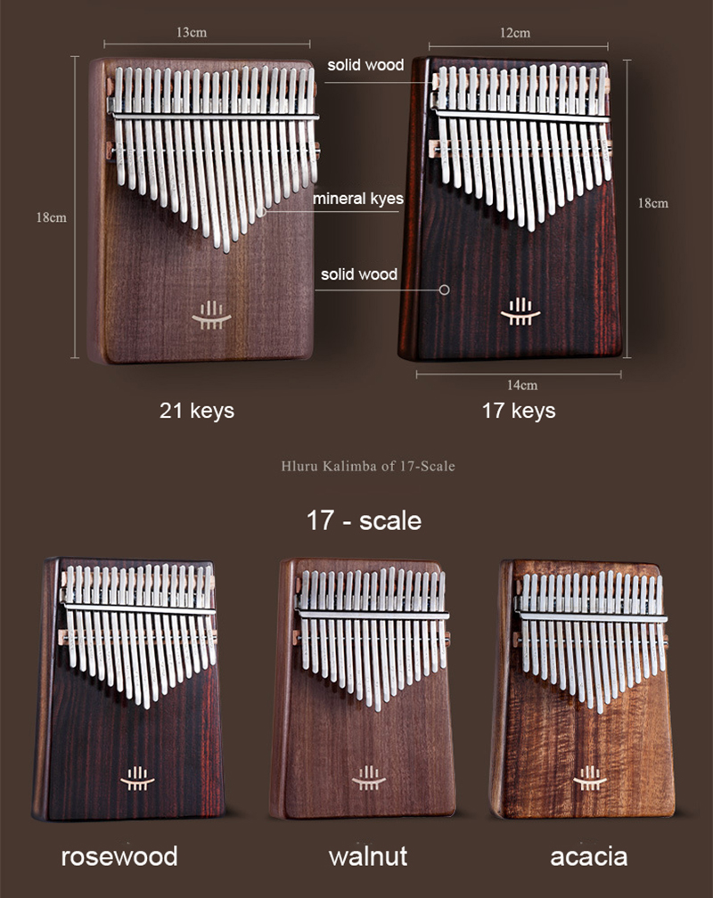 กีตาร์คาลิมบา 17 คีย์ พร้อมรู  - Musical Instrument Kalimba บทวิจารณ์และราคา