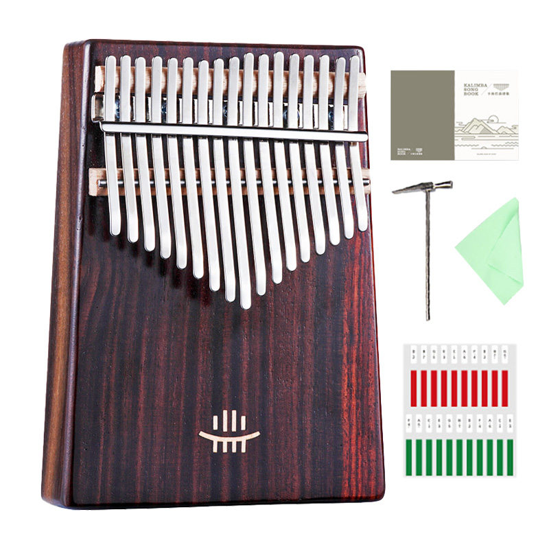 กีตาร์คาลิมบา 17 คีย์ พร้อมรู  - Musical Instrument Kalimba บทวิจารณ์และราคา