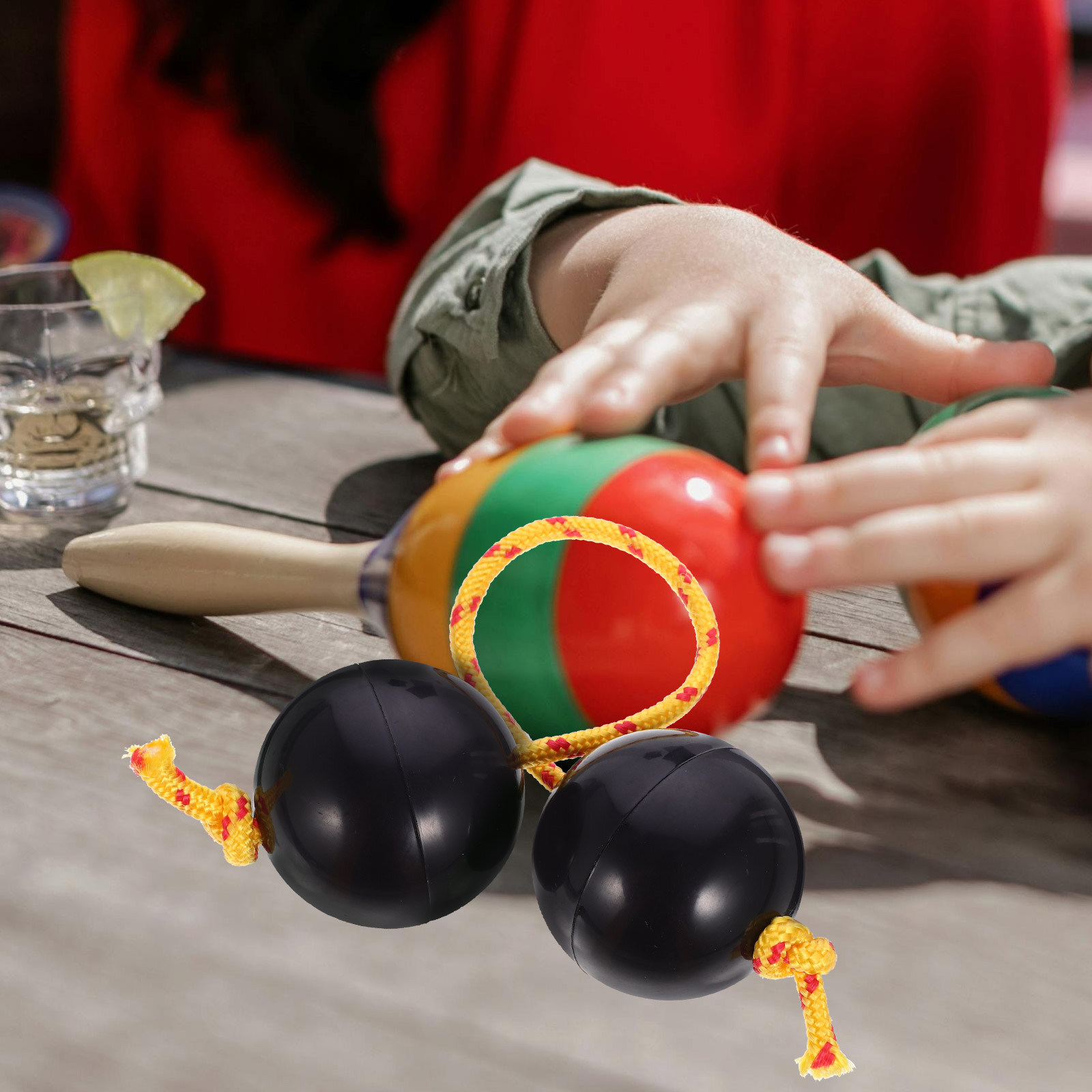 2 คู่ ลูกบอลเขย่าแบบแอฟริกัน เ - A Musical Instrument You Shake บทวิจารณ์และราคา