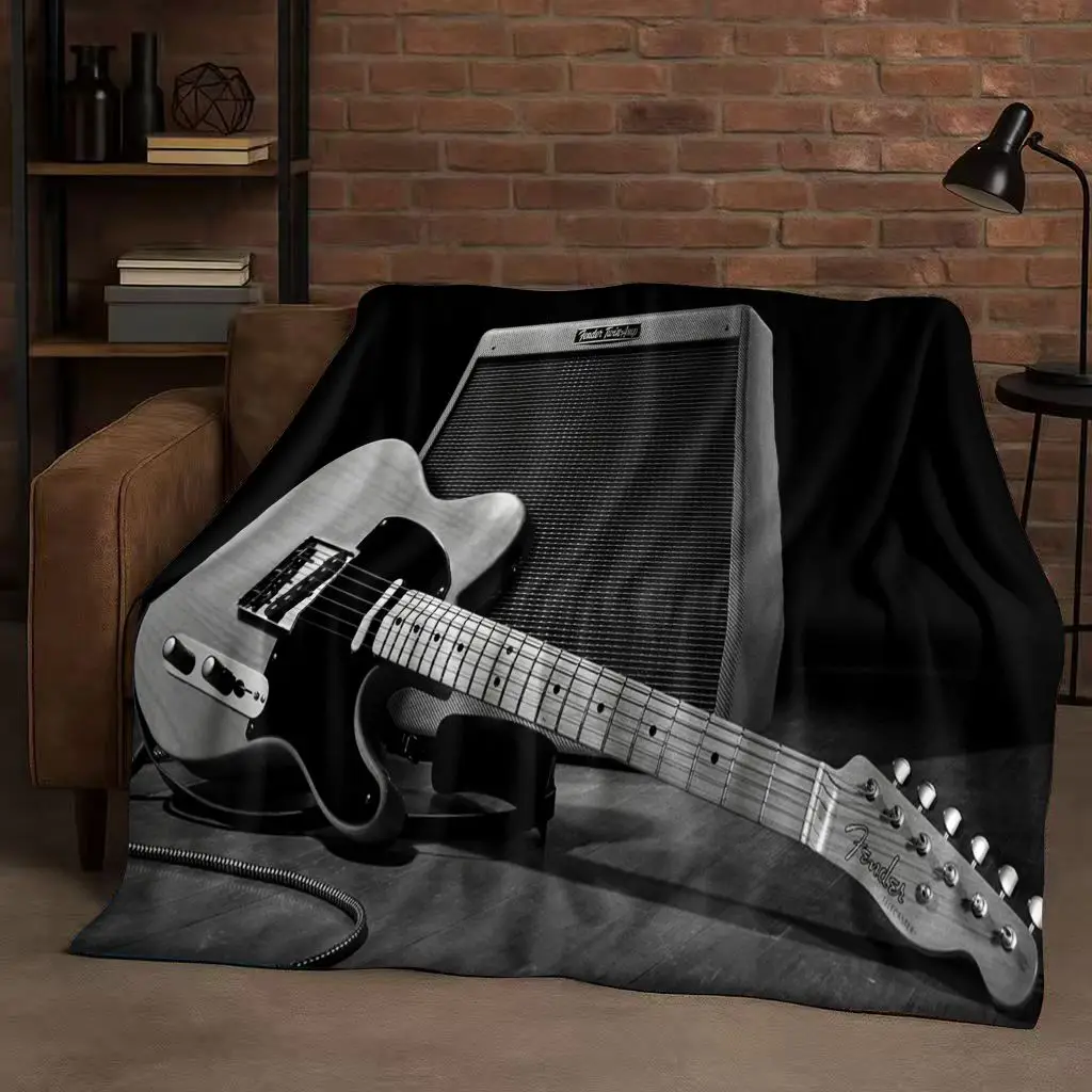 ผ้าห่มลายกีตาร์ HD F-Fender สำ - Musical Instrument Sign บทวิจารณ์และราคา