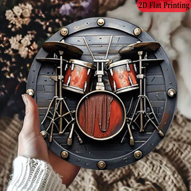 ป้ายอะลูมิเนียมทรงกลม 2 มิติ 1 - Musical Instrument Sign บทวิจารณ์และราคา