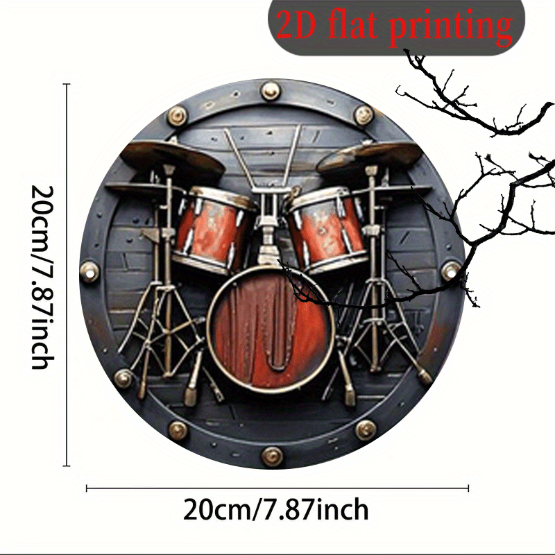 ป้ายอะลูมิเนียมทรงกลม 2 มิติ 1 - Musical Instrument Sign บทวิจารณ์และราคา